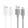 Kabel USB A do USB C Hoco 3A 1 m X107 szary